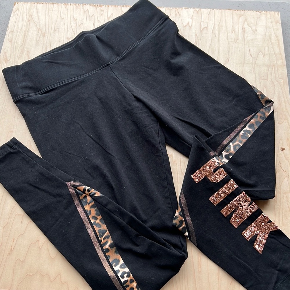 Pink Victoria’s Secret Bling Leggings